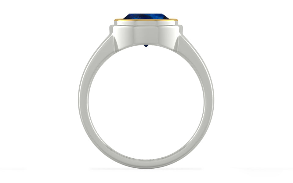 Goldcap Thailand Blue Sapphire Ring Rare Quality (R3)