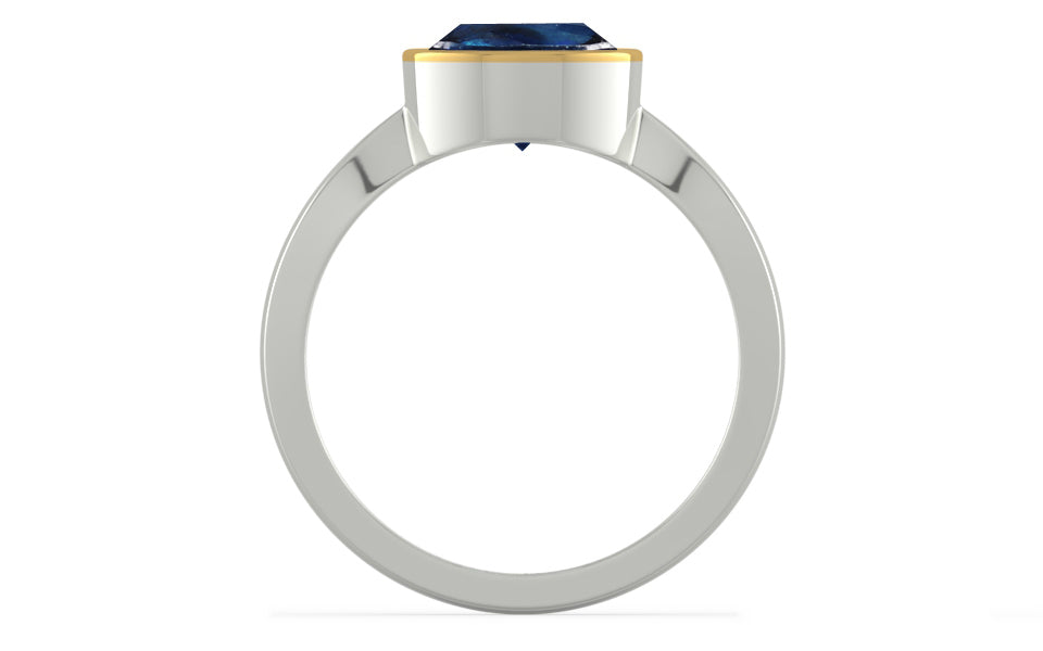 Goldcap Thailand Blue Sapphire Ring Rare Quality (R9)