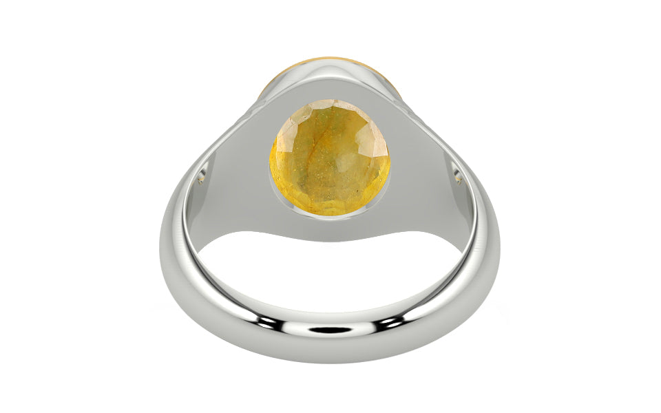 Goldcap Thailand Yellow Sapphire Ring Fine Quality (R7)