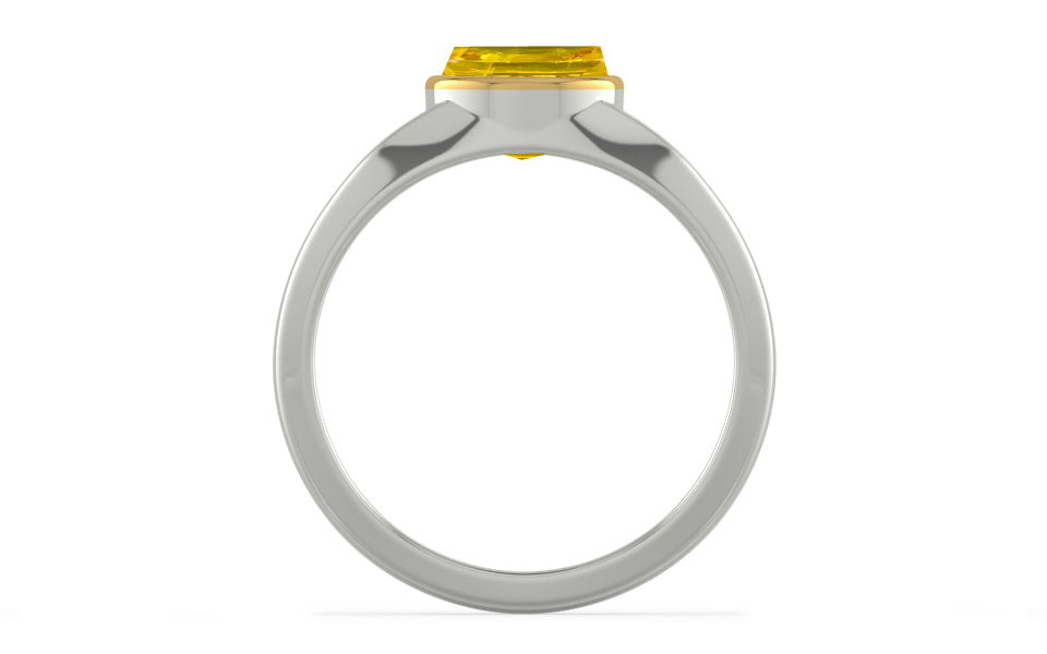GoldCap Thailand Yellow Sapphire Ring Limited Quality (R10)