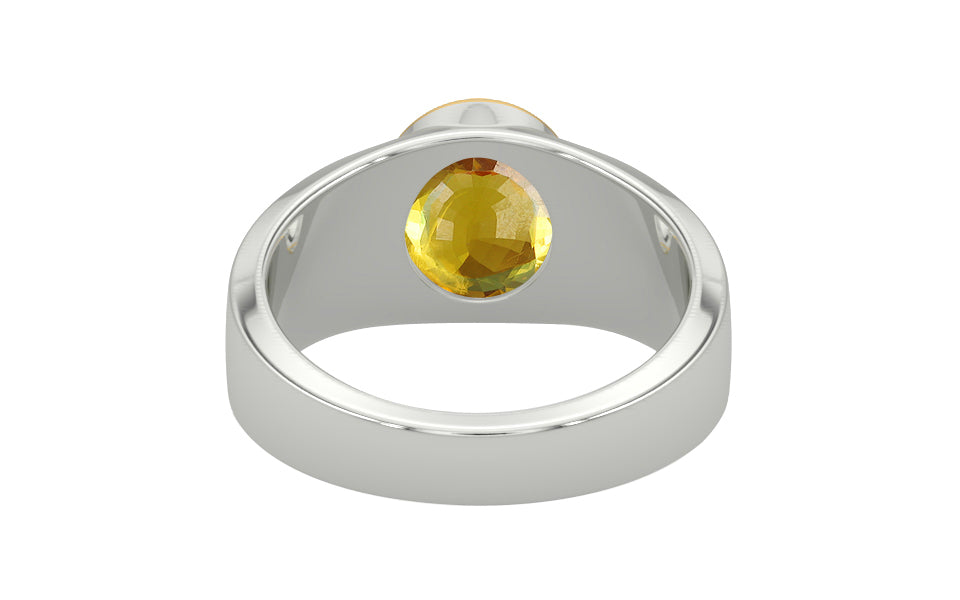 GoldCap Thailand Yellow Sapphire Ring Rare Quality (R10)