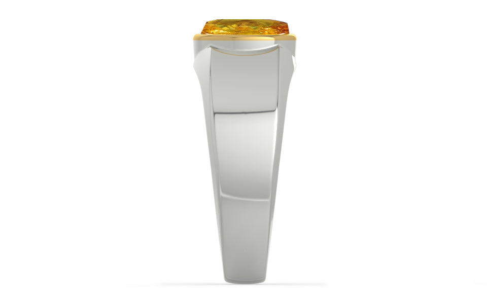 GoldCap Thailand Yellow Sapphire Ring Rare Quality (R10)