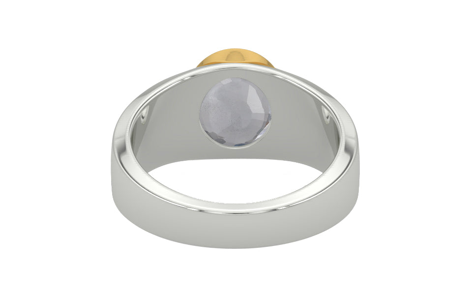 GoldCollet Ceylon White Sapphire Ring Fine Quality (R10)