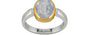 Goldcollet Ceylon White Sapphire Ring Fine Quality (R6)