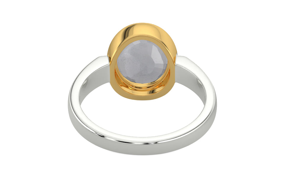 Goldcollet Ceylon White Sapphire Ring Fine Quality (R6)