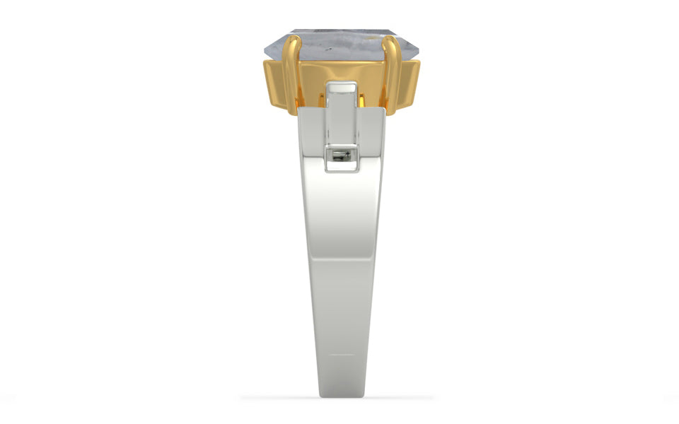 GoldCollet Ceylon White Sapphire Ring Fine Quality (R8)