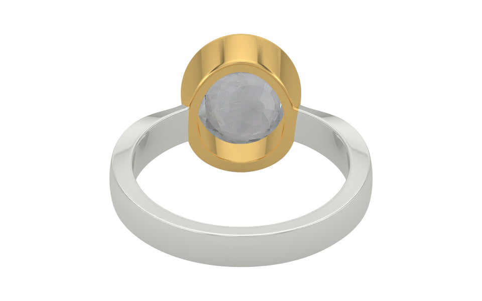GoldCollet Ceylon White Sapphire Ring Fine Quality (R9)