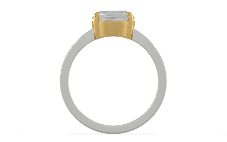 GoldCollet Ceylon White Sapphire Ring Limited Quality (R8)