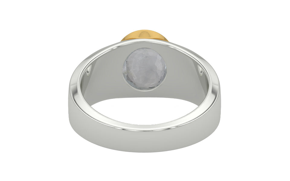 GoldCollet Ceylon White Sapphire Ring Prime Quality (R10)
