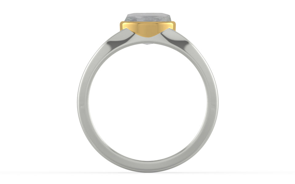 GoldCollet Ceylon White Sapphire Ring Prime Quality (R10)