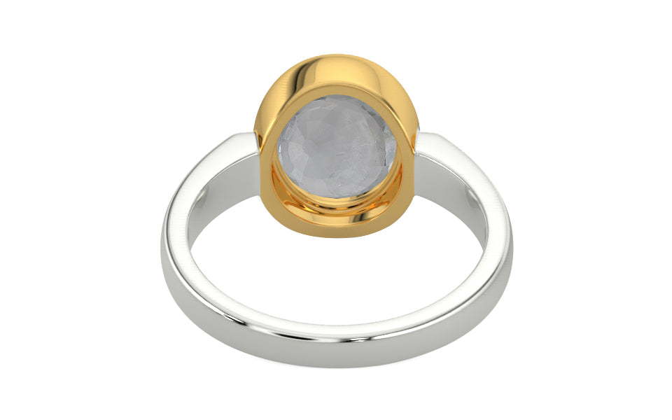 Goldcollet Ceylon White Sapphire Ring Prime Quality (R6)