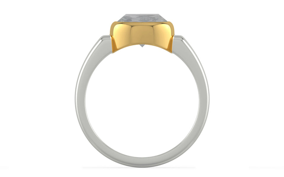 Goldcollet Ceylon White Sapphire Ring Prime Quality (R6)