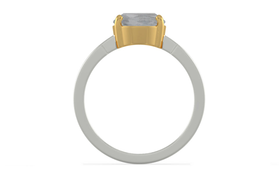 GoldCollet Ceylon White Sapphire Ring Prime Quality (R8)