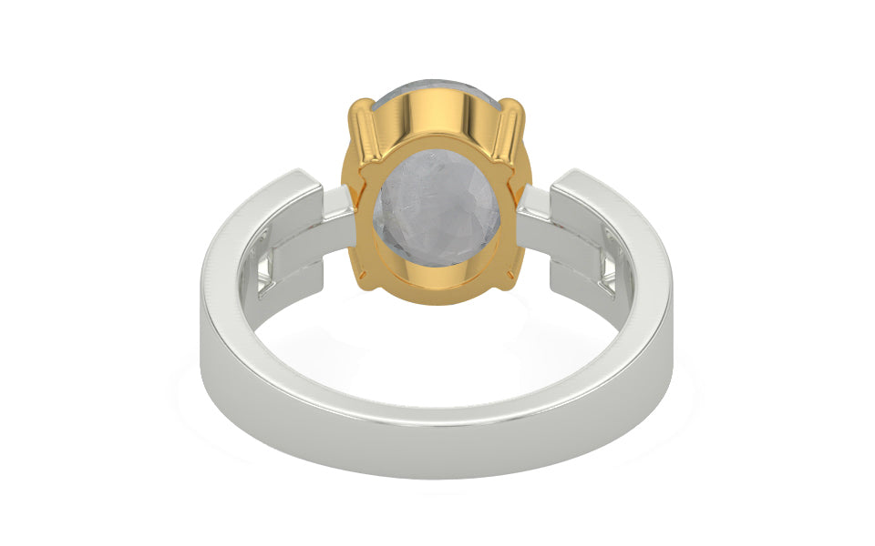 GoldCollet Ceylon White Sapphire Ring Prime Quality (R8)