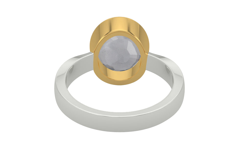 GoldCollet Ceylon White Sapphire Ring Prime Quality (R9)
