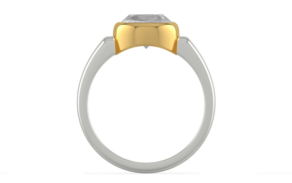 Goldcollet Ceylon White Sapphire Ring Rare Quality (R6)