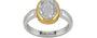 Goldcollet Ceylon White Sapphire Ring Rare Quality (R6)