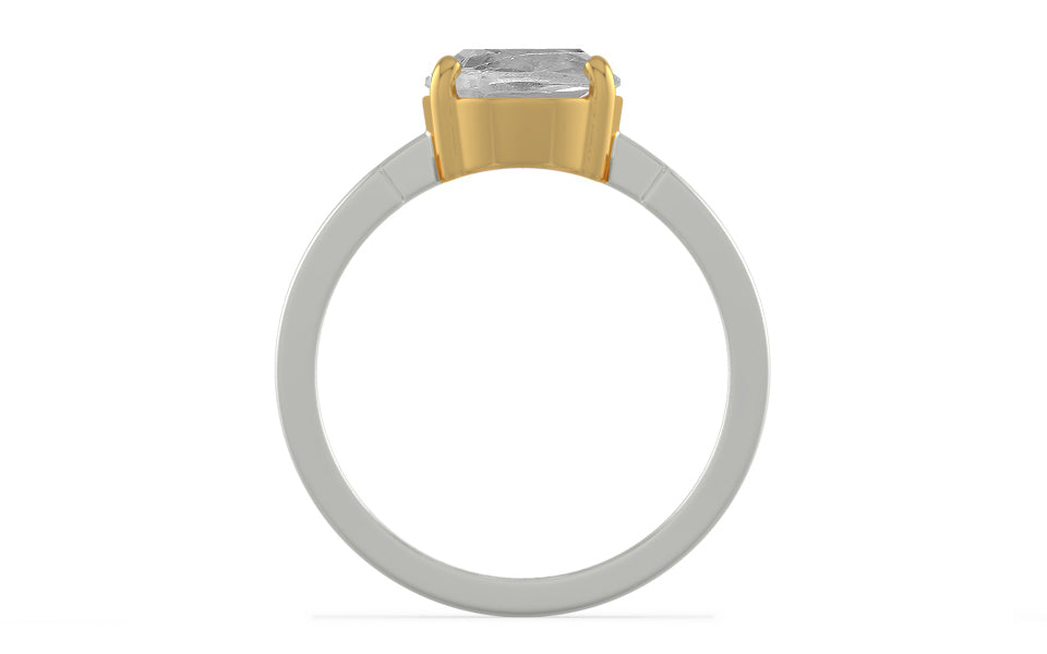 GoldCollet Ceylon White Sapphire Ring Rare Quality (R8)