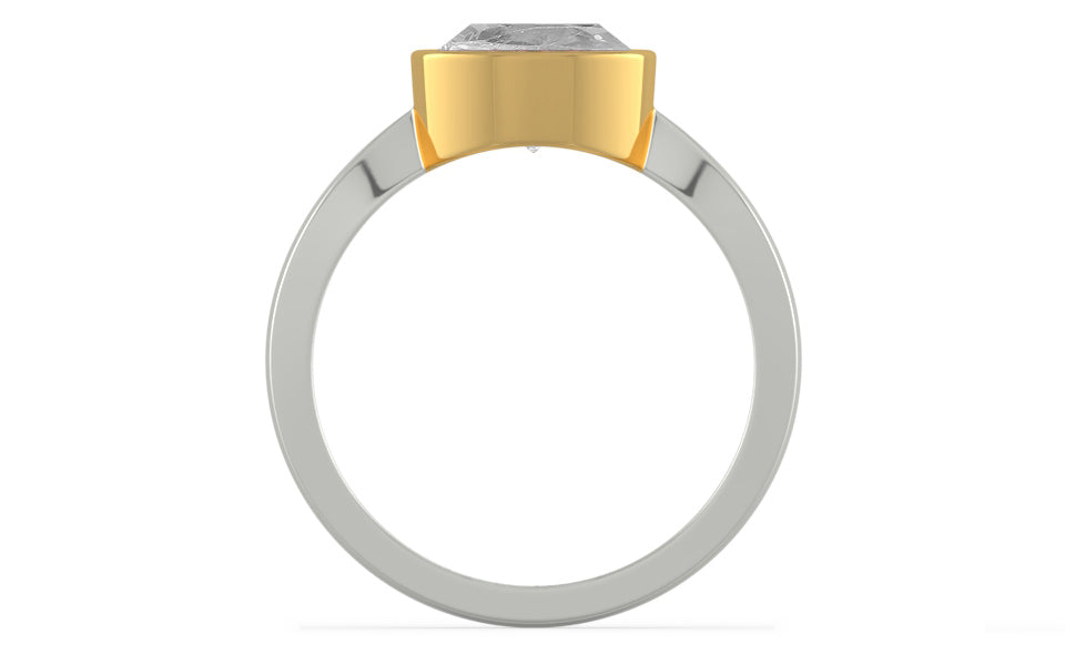 GoldCollet Ceylon White Sapphire Ring Rare Quality (R9)