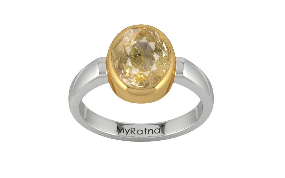 Goldcollet Ceylon Yellow Sapphire Ring Fine Quality (R6)