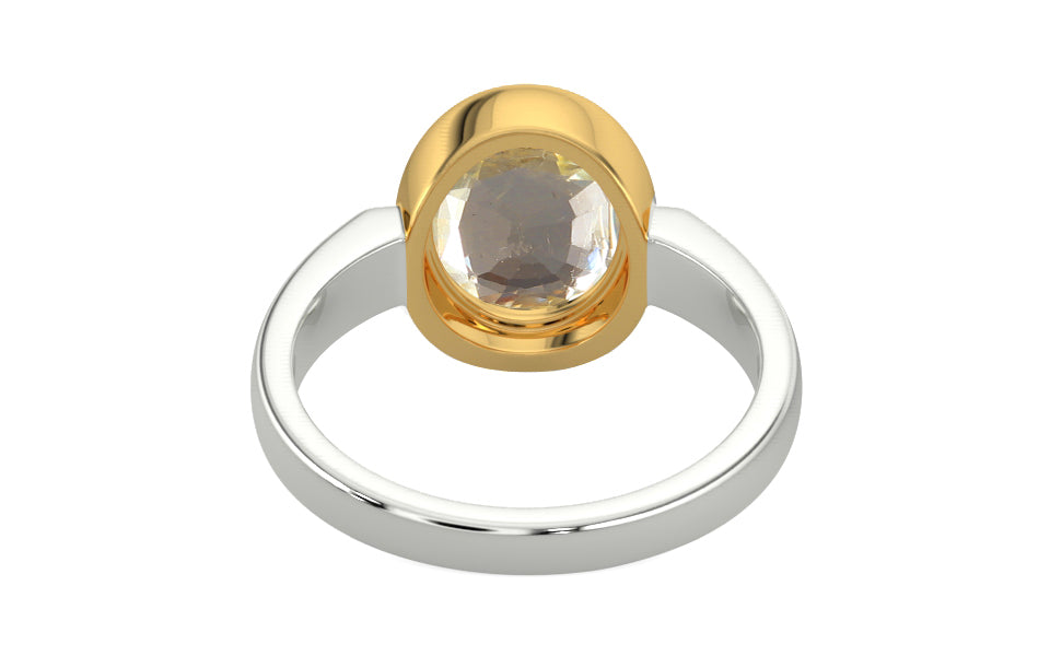 Goldcollet Ceylon Yellow Sapphire Ring Fine Quality (R6)