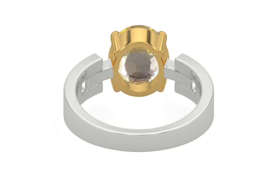GoldCollet Ceylon Yellow Sapphire Ring Fine Quality (R8)