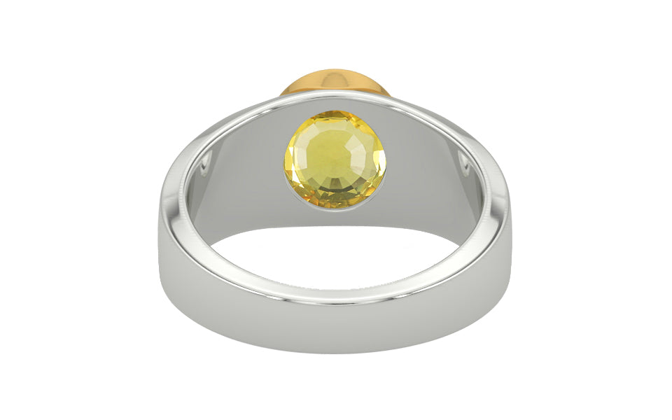 GoldCollet Ceylon Yellow Sapphire Ring Limited Quality (R10)