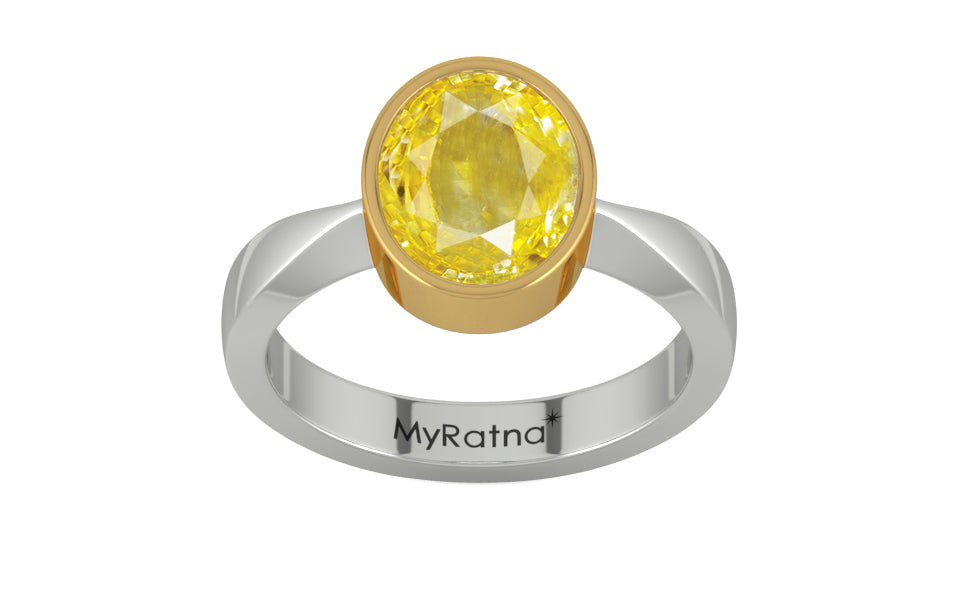 GoldCollet Ceylon Yellow Sapphire Ring Limited Quality (R9)