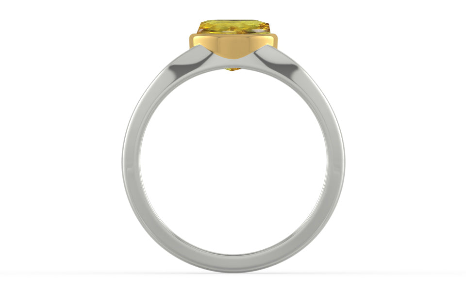 GoldCollet Ceylon Yellow Sapphire Ring Rare Quality (R10)