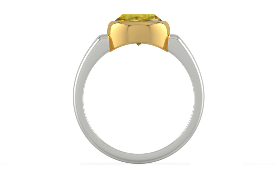 Goldcollet Ceylon Yellow Sapphire Ring Rare Quality (R6)