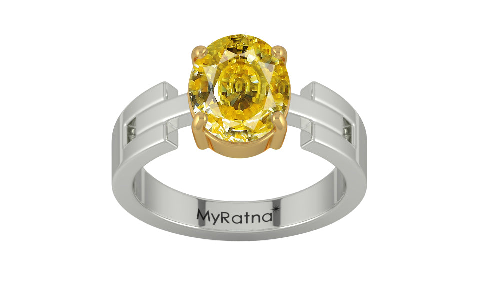GoldCollet Ceylon Yellow Sapphire Ring Rare Quality (R8)