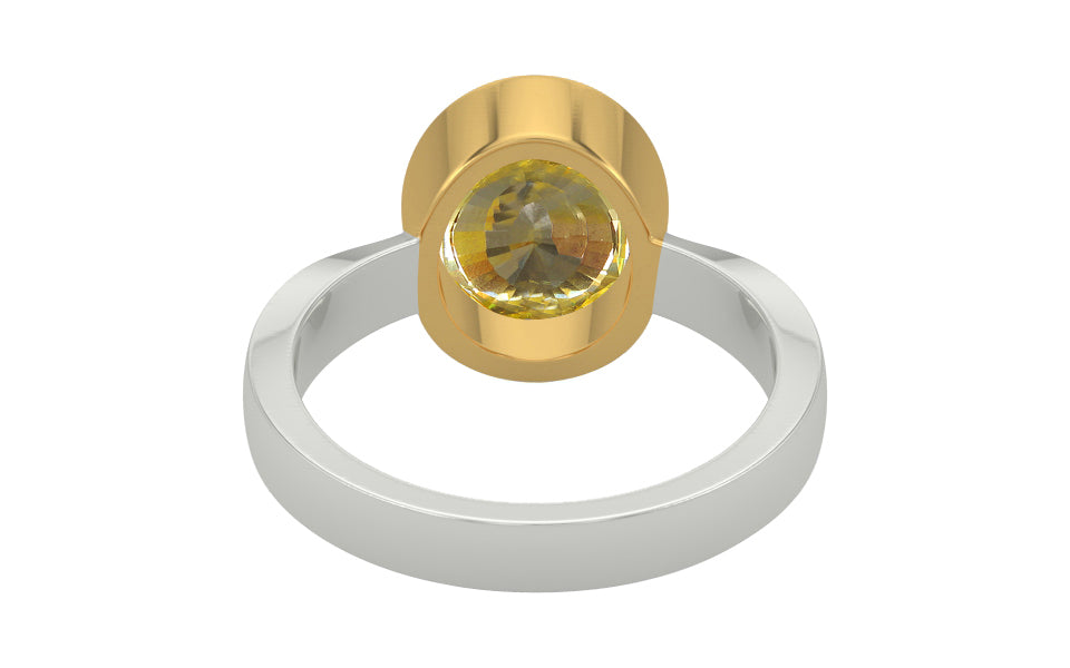 GoldCollet Ceylon Yellow Sapphire Ring Rare Quality (R9)
