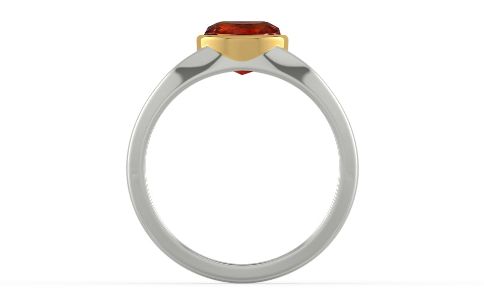 GoldCollet Hessonite Garnet Ring Rare Quality (R10)