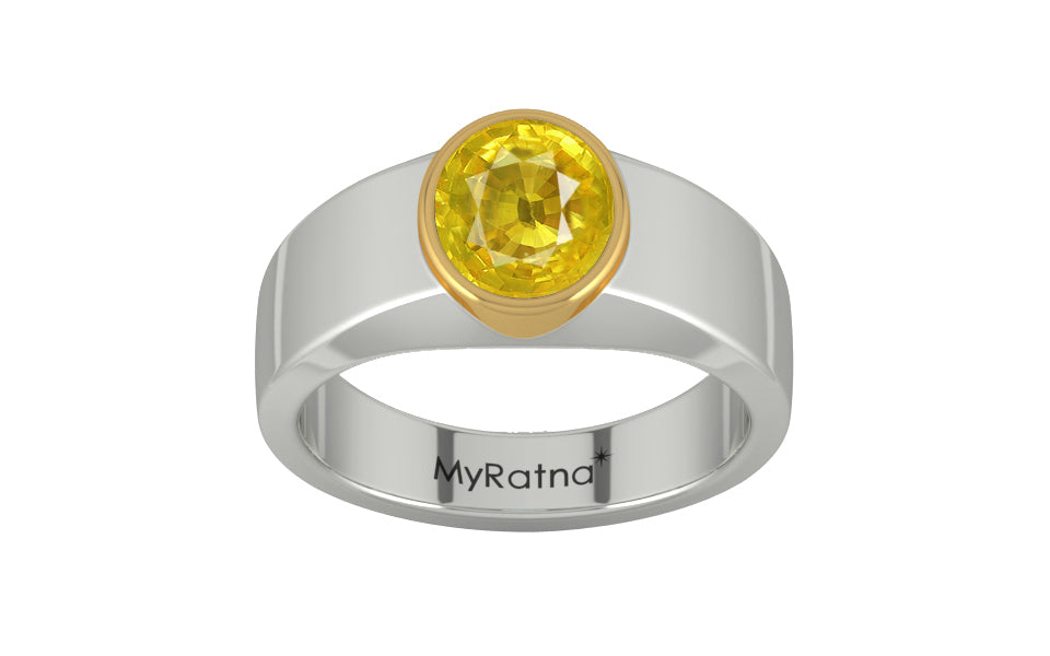 GoldCollet Thailand Yellow Sapphire Ring Limited Quality (R10)