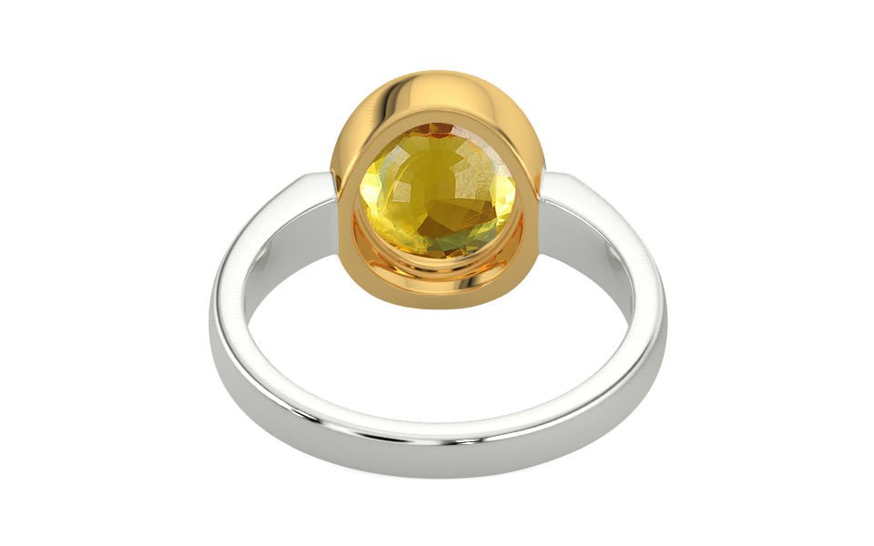 Goldcollet Thailand Yellow Sapphire Ring Rare Quality (R6)