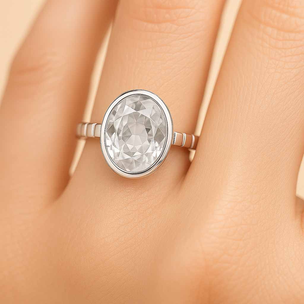 Grand Heritage 925 Sterling Silver Zircon Stone Ladies’ Ring