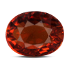 Sterling Silver Hessonite Garnet Ring Rare Quality (R7)