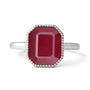 Handcrafted Sterling Silver Premium Ruby Men’s Ring
