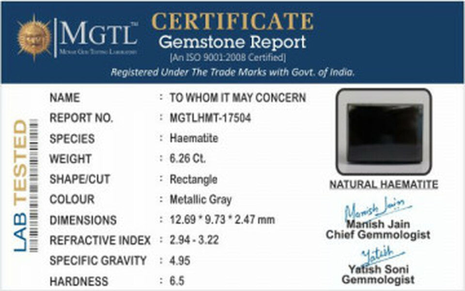 Hematite - HMT 17504 (Origin-Brazil) Fine - Quality
