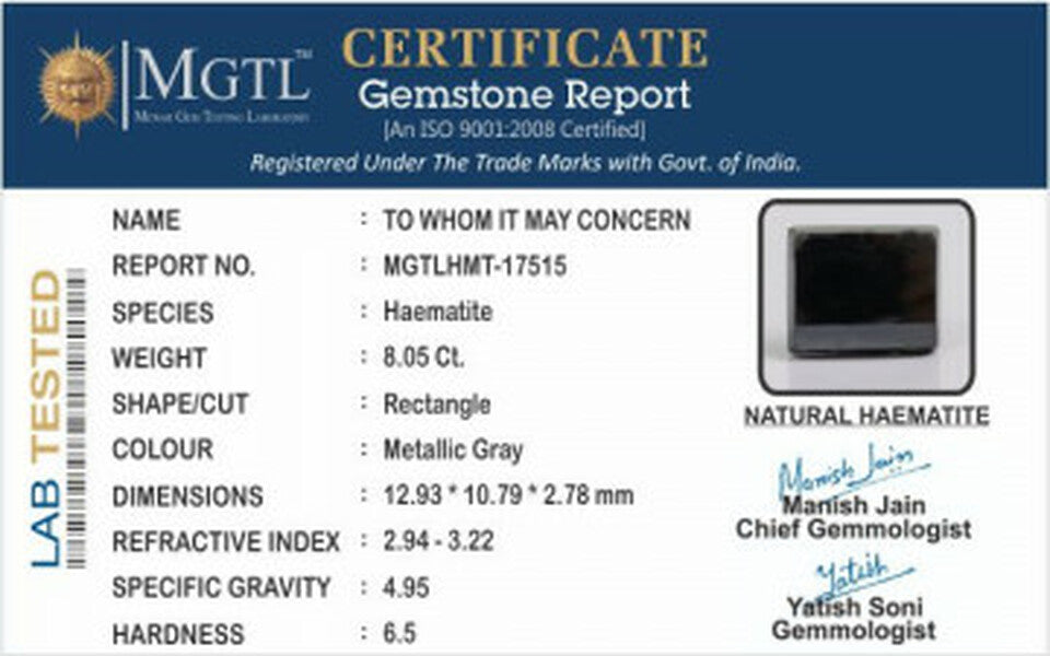 Haematite - HMT 17515 (Origin-Brazil) Fine - Quality