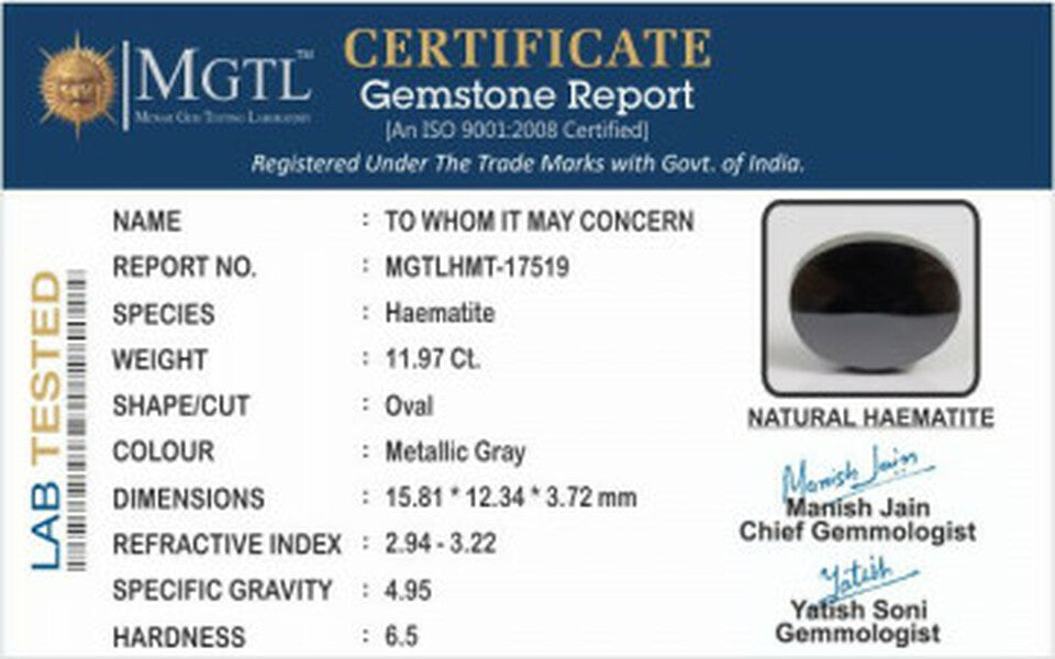 Haematite - HMT 17519 (Origin-Brazil) Fine - Quality