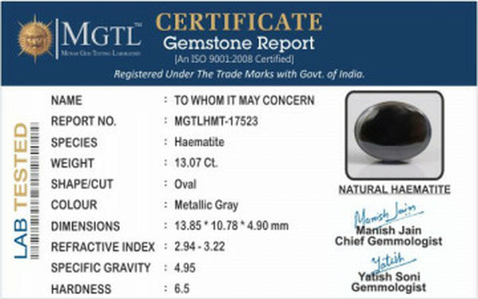 Haematite - HMT 17523 (Origin-Brazil) Prime - Quality