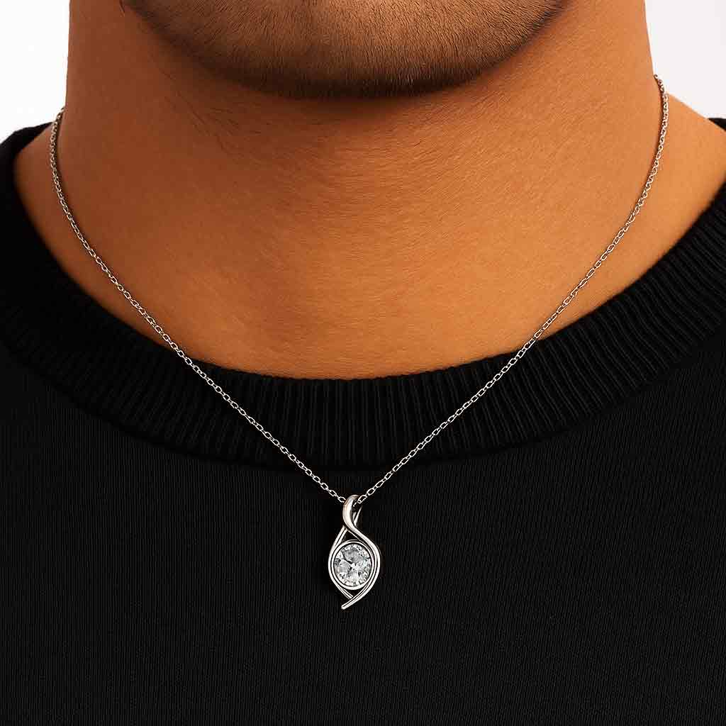 Luxury Designer 925 Silver Natural Zircon Pendant