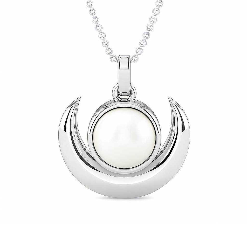 Luxury Designer 925 Silver Pearl Pendant