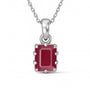 Luxury Designer 925 Silver Ruby Pendant