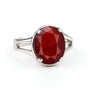 Luxury Designer Sterling Silver Hessonite Gomed Men’s Ring for Him