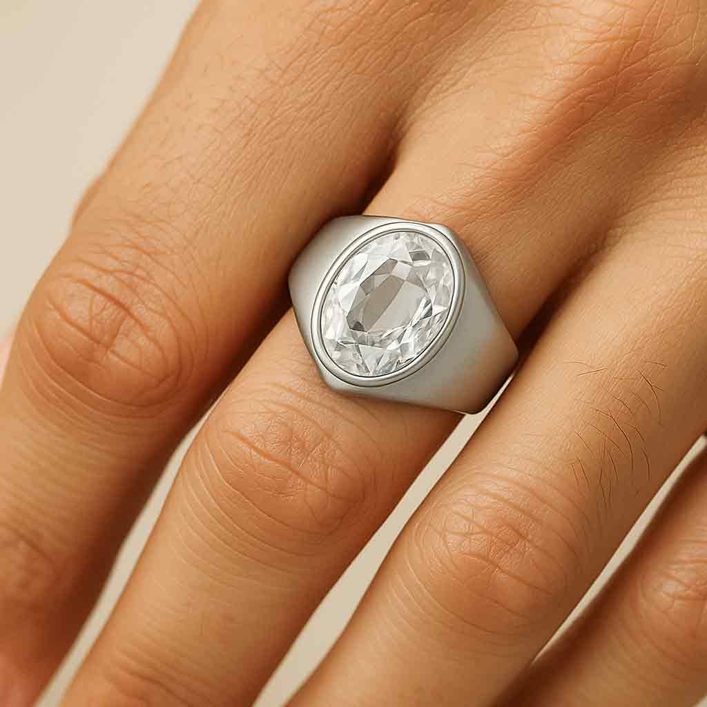 Luxury Handmade 925 Silver Zircon For Men