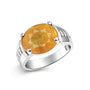 Modern Royalty Yellow Sapphire Ring For Men and Women