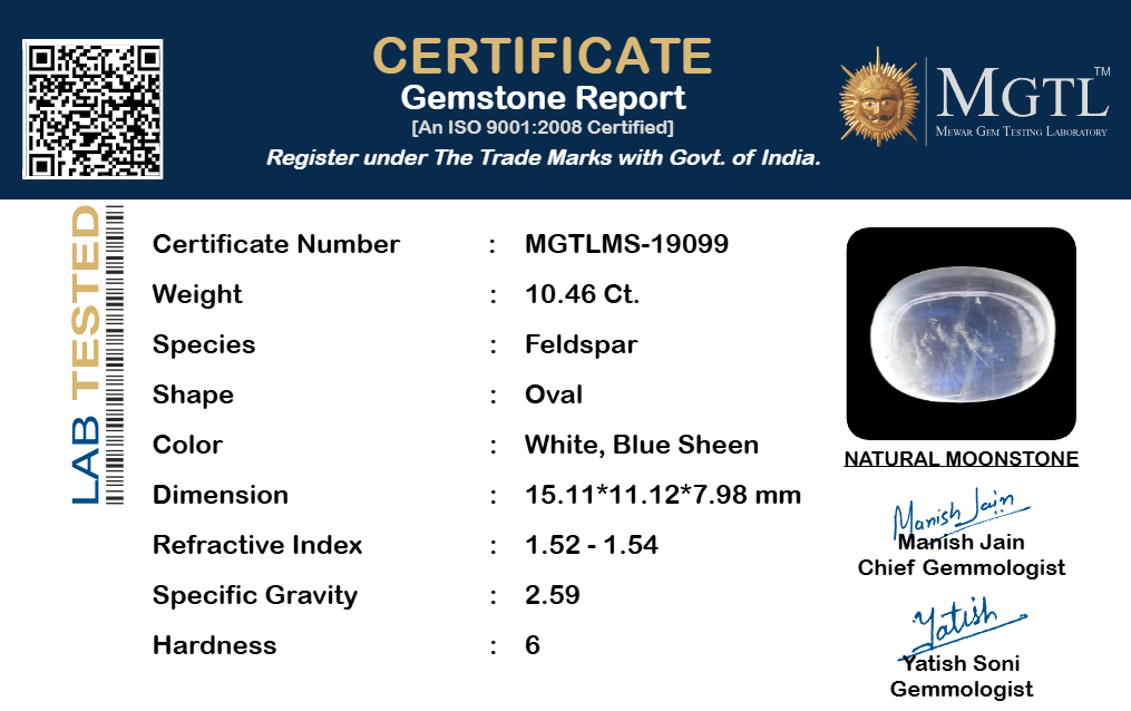 Ceylon Moonstone - 10.46 Carat Limited Quality MS-19099