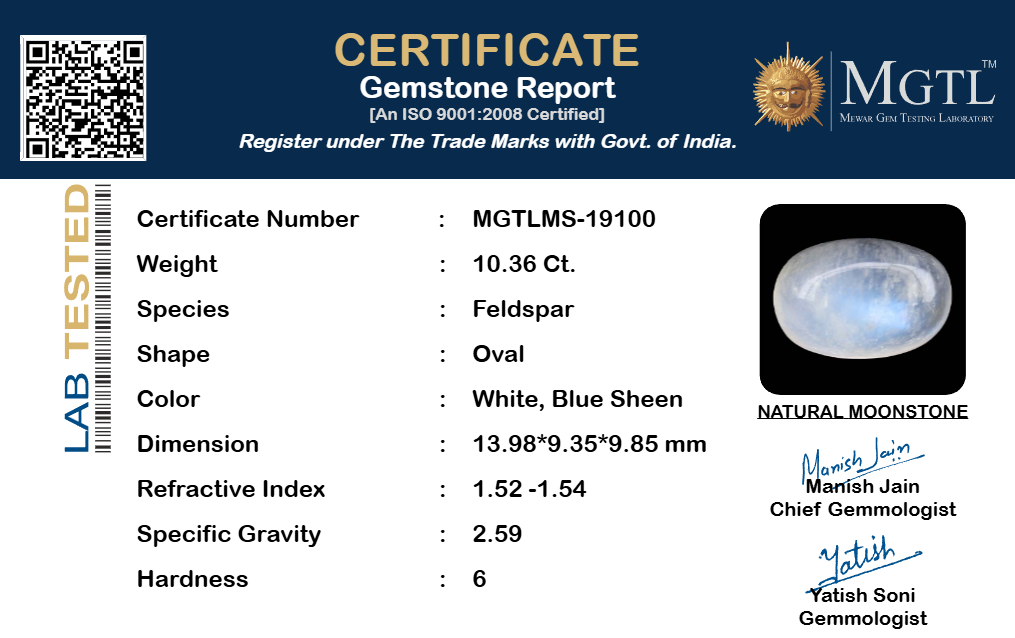 Ceylon Moonstone - 10.36 Carat Rare Quality MS-19100